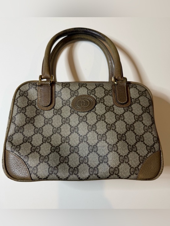 Gucci Handbags - Gucci Vintage Brown GG Joy Boston Bag Canvas